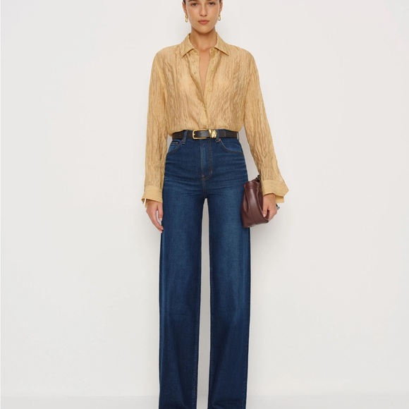 Reformation Denim - Bex Super Stretch High Rise Wide Leg Jeans NWT 33